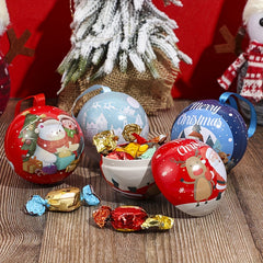 Christmas Candy Box Kindergarten Elf Ball Cartoon Round Small Candy Box