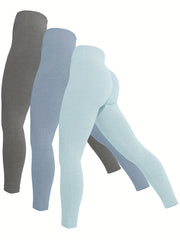 Solid Yoga Tight Pants Women's Activewear