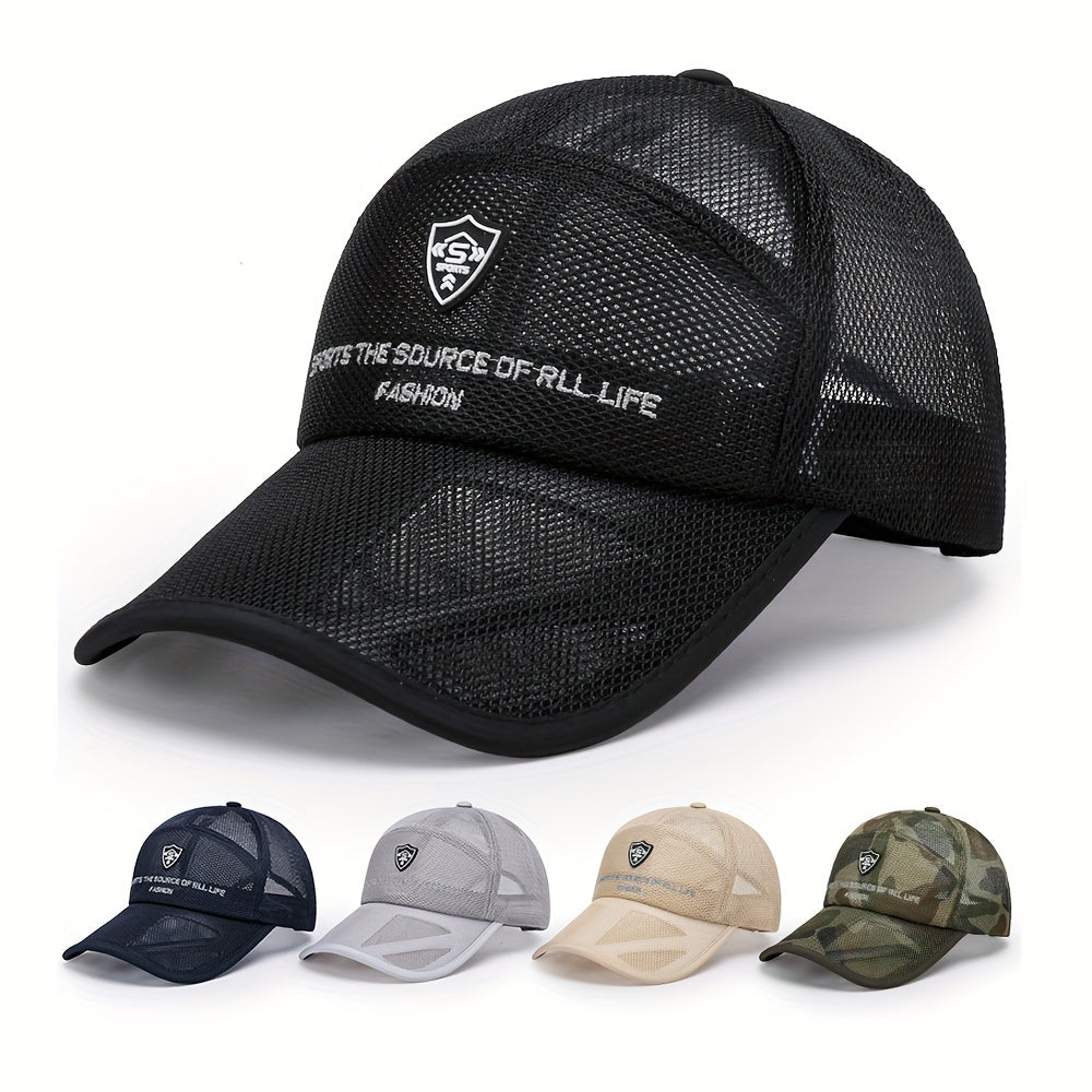 Men's Breathable Mesh Baseball Cap Sunscreen Fishing Cap