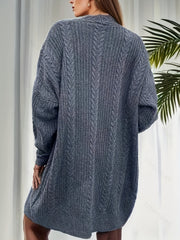 Long Sleeve Open Front Stretch Cardigan