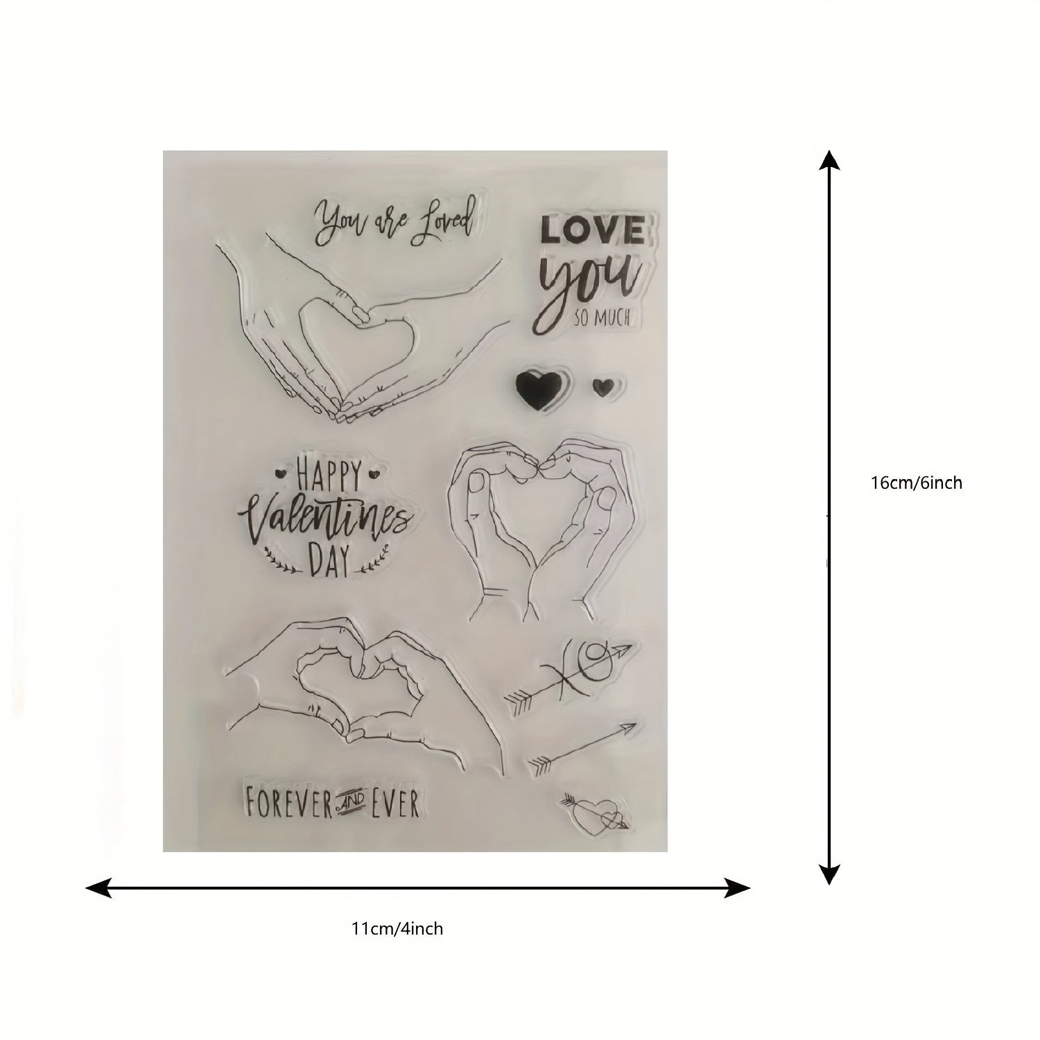 Hand In Hand Clear Stamps Father's Transparent Stamp DIY Craft Making