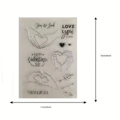 Hand In Hand Clear Stamps Father's Transparent Stamp DIY Craft Making
