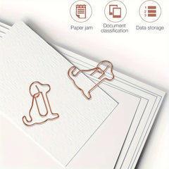 10pcs Colorful Dog Paper Clips Bookmark Clips for Office School Supplies Party
