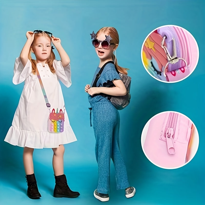 Silicone Unicorn Messenger Bag Coin Purse for Kids