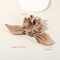 5pcs Bowknot Scrunchie Bobbles Leopard Print Solid