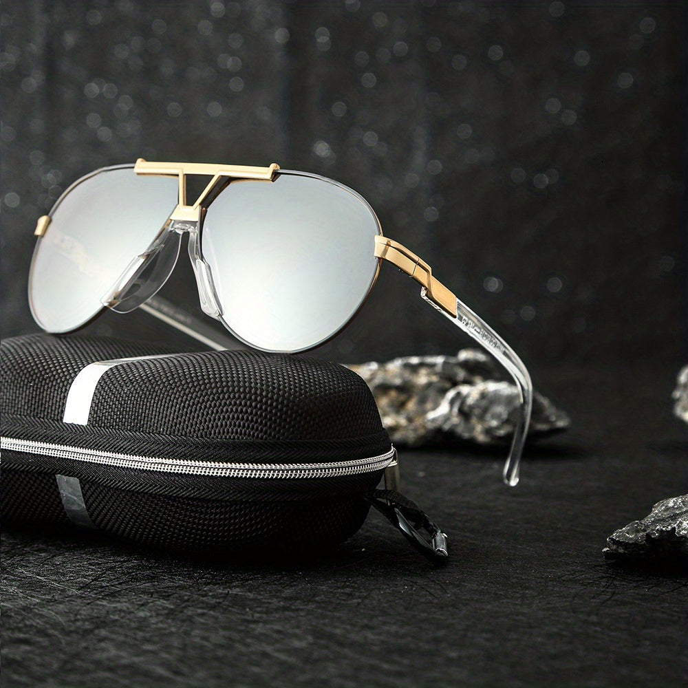 Men's Anti Light Dustproof Sunglasses Casual Steampunk Style