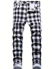 Men's Slim Fit Retro Stretch Jeans - All Seasons