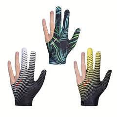 Billiard Glove Anti Skid 3 Finger Sports Glove Improve Game Grip Comfort