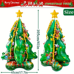 Self Standing 4D Christmas Tree Balloon 104cm - Party Decoration