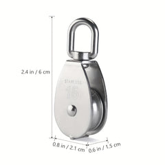304 Stainless Steel M15 Single Pulley Block Wire Rope Pulley