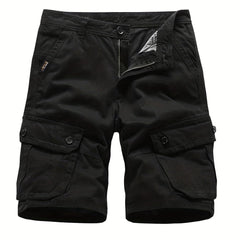 Men's Casual Cotton Cargo Shorts for Summer Outdoor