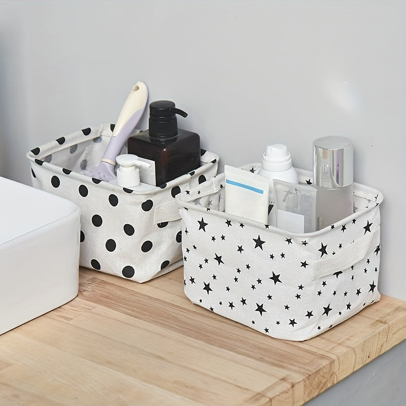 Foldable Fabric Storage Basket: Tabletop Organization