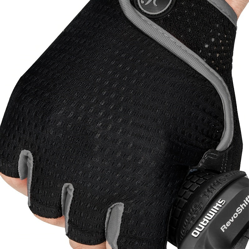 Moreok Gel Biker Gloves Comfortable Durable Cycling Gloves Gray