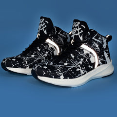 Men's Chinese Characters Lace-up High Breathable Basketball Shoes