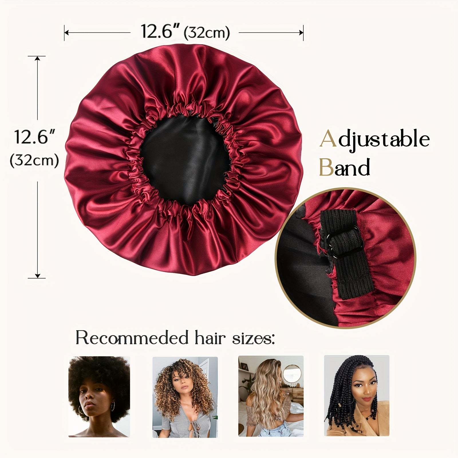 Satin Bonnet Silk Bonnet Sleep Cap For Women Extra Large