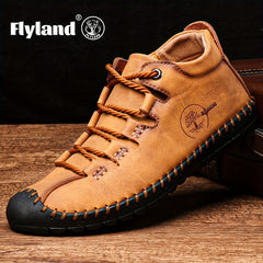 FLYLAND Vintage Ankle Boots Walking Shoes Fall Winter