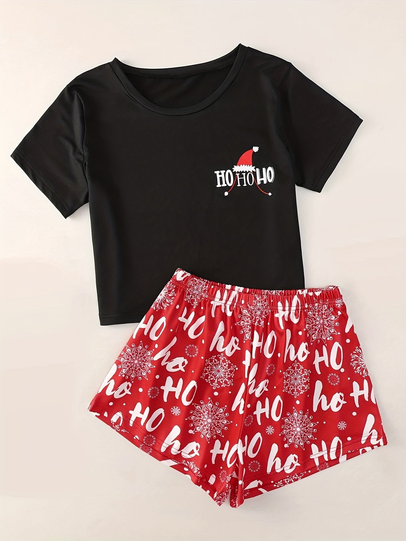 Christmas Loungewear Set Top & Shorts Women's Loungewear
