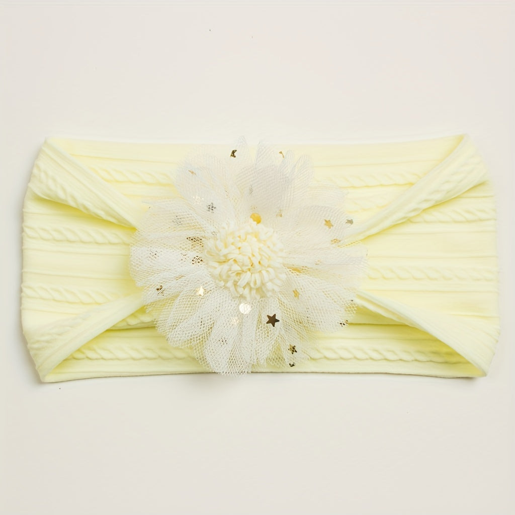 Mesh Flowers Headband for Baby Girls