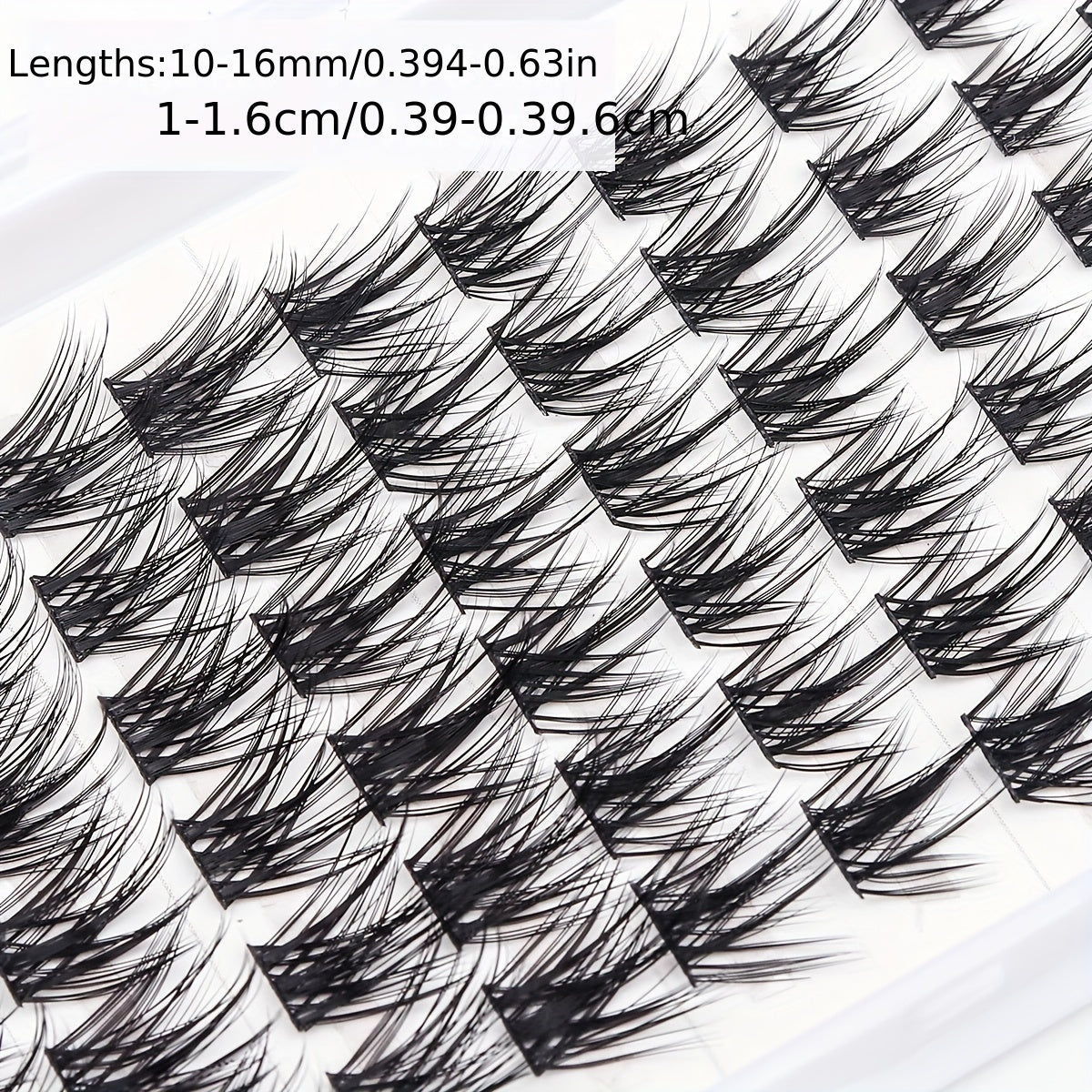 DIY Cluster Eyelashes C Curling 10mm 16mm Natural Cluster False Lashes