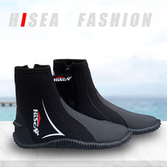 Hisea 5mm Diving Boots Soft Anti Slip Beach Shoes Men Women