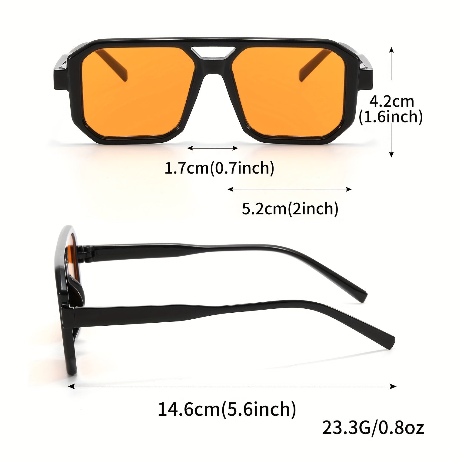 Men's Classic Square Sunglasses UV Protection for Driving