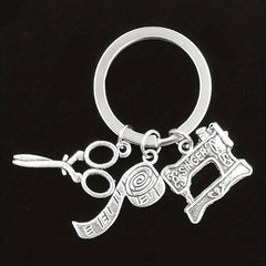 Sewing Machine Scissors Keychain Pendant Bag Backpack Ornament