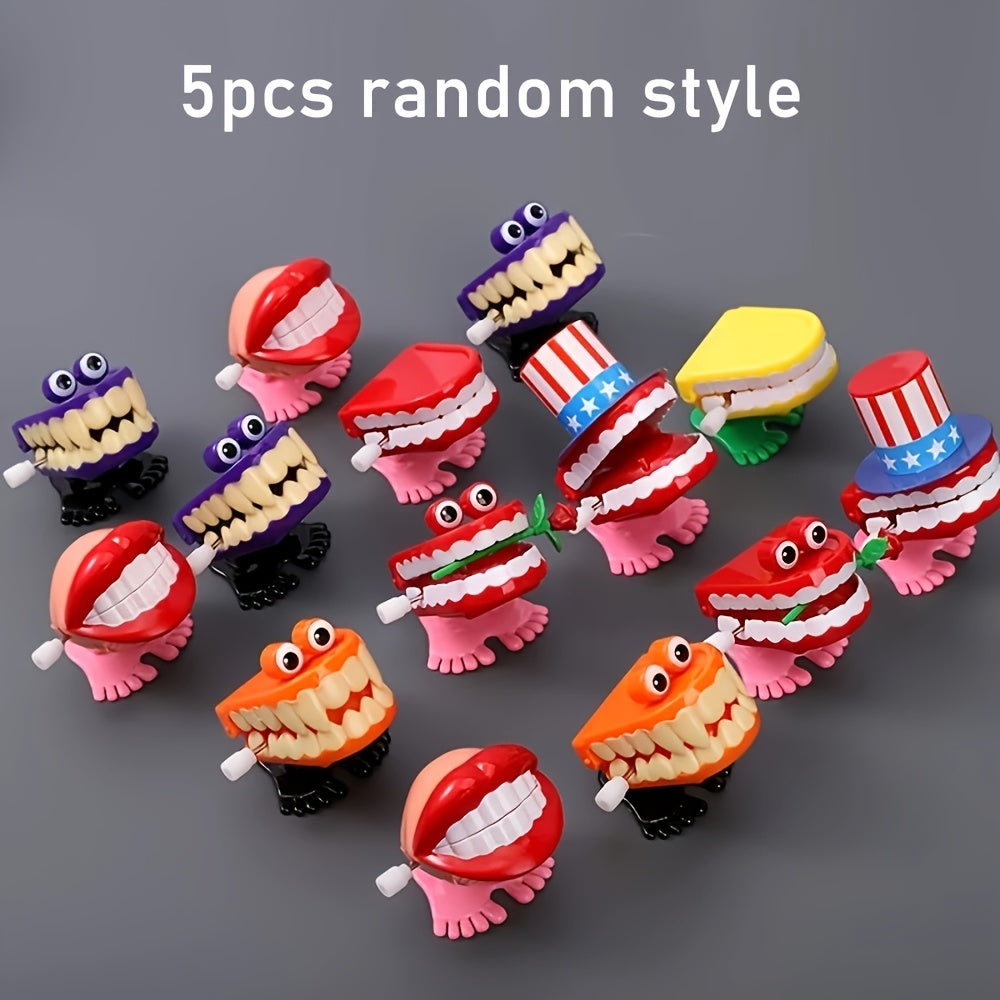 5 Pcs Walking Teeth Toys with Eyes, Funny Feet Novelty for Party