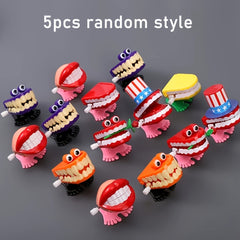 5 Pcs Walking Teeth Toys with Eyes, Funny Feet Novelty for Party