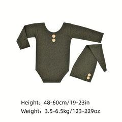 Newborn Photography Props Bodysuit Set