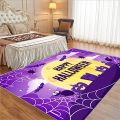 Spider Pattern Carpet Halloween Element Creative Carpet