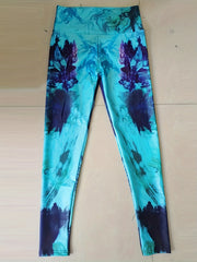 Tie Dye Yoga Leggings High Waist Fitness Sports Tight Pants