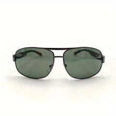 Men's Polarized Sunglasses with Metal Frame and UV400 Lenses