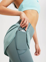 2 In 1 Sports Running Yoga Leggings Butt Lifting Slim Fitness Pants