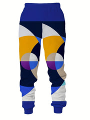 Men's Block Print 2 Piece Outfit - Sweatshirt & Sports Trousers