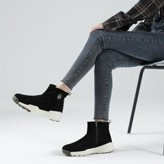 Women's Platform Ankle Boots Comfortable Zipper Short Boots