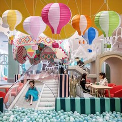 6pcs Hot Air Balloon Paper Lanterns Wedding Birthday Party Decor