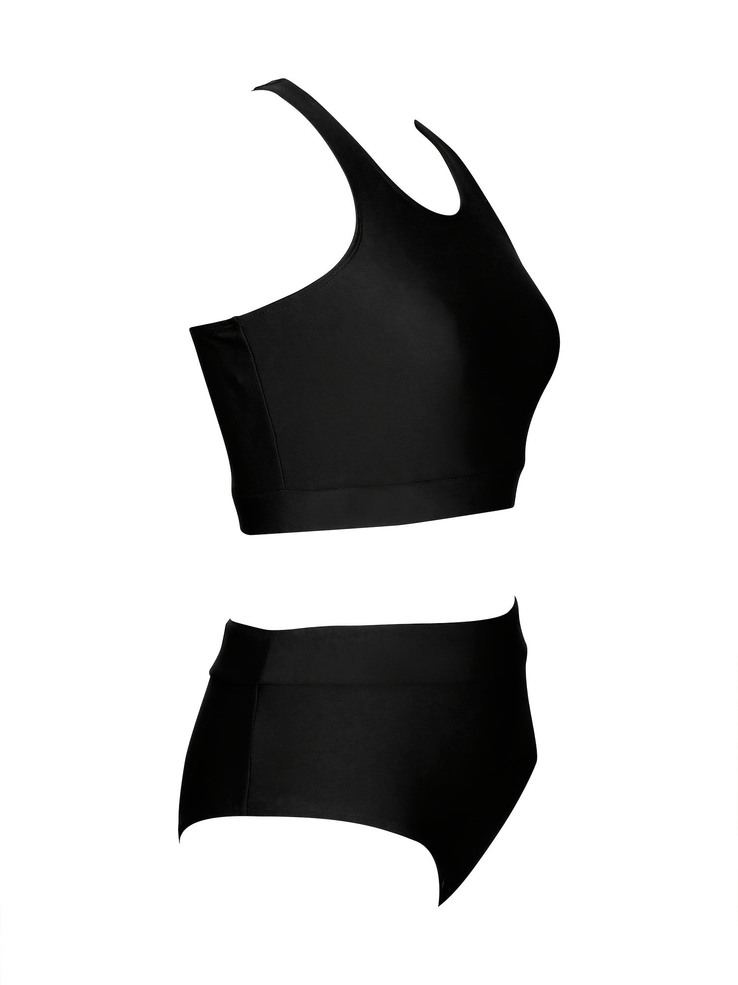 Racer Back Bikini Set High Stretch Swimsuit Women's Swimwear