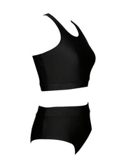 Racer Back Bikini Set High Stretch Swimsuit Women's Swimwear