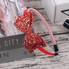 Girls Sequin Bow Headband Hairband Hair Accessories
