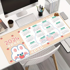 Cartoon Anime Mouse Pad Calendar Waterproof Anti-Slip Spring Style
