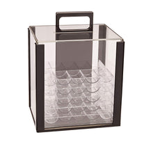 10pcs Acrylic Poker Chip Tray Holds 100 Chips Clear Box Chip Holder