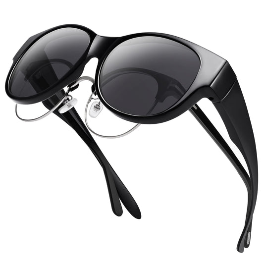 Fit Over Sunglasses Retro Tortoiseshell UV400 Sun Shades