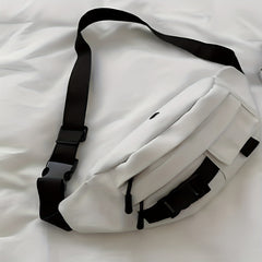 Canvas Crossbody Chest Bag for Outdoor Hiking