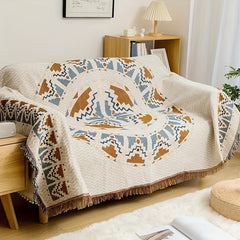 Ethnic Style Sofa Towel Lightweight Picnic & Beach Mat Cover