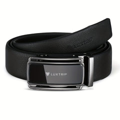 Men's Leather Belt W/ Automatic Buckle Casual 1st Layer Cowhide Belt