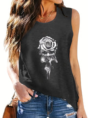 Floral Print Tank Top Sleeveless Summer Tank