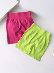 2pcs High Waist Yoga Shorts Tummy Control Skinny Running Workout Activewear