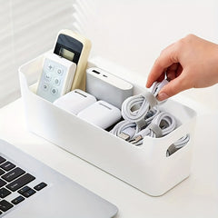 2pcs Cable Storage Box for Office and Home - Wall Mounted and Desktop Organizer