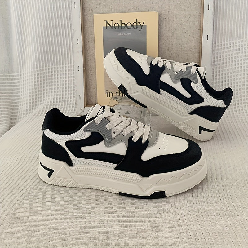 Women's Platform Skate Shoes Lace-up Comfort Flats