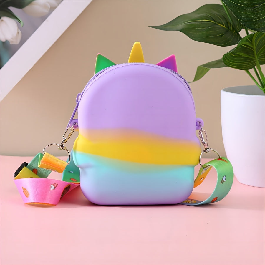 Unicorn Shoulder Bag for Girls - Pop Fidget Toy for Anxiety Relief